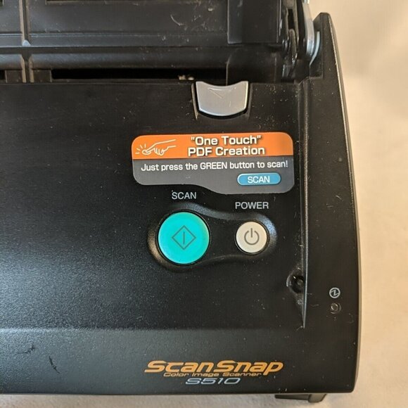 Fujitsu ScanSnap S510 Color Image Scanner Silver with Adapter Connection Cables - Picture 5 of 16